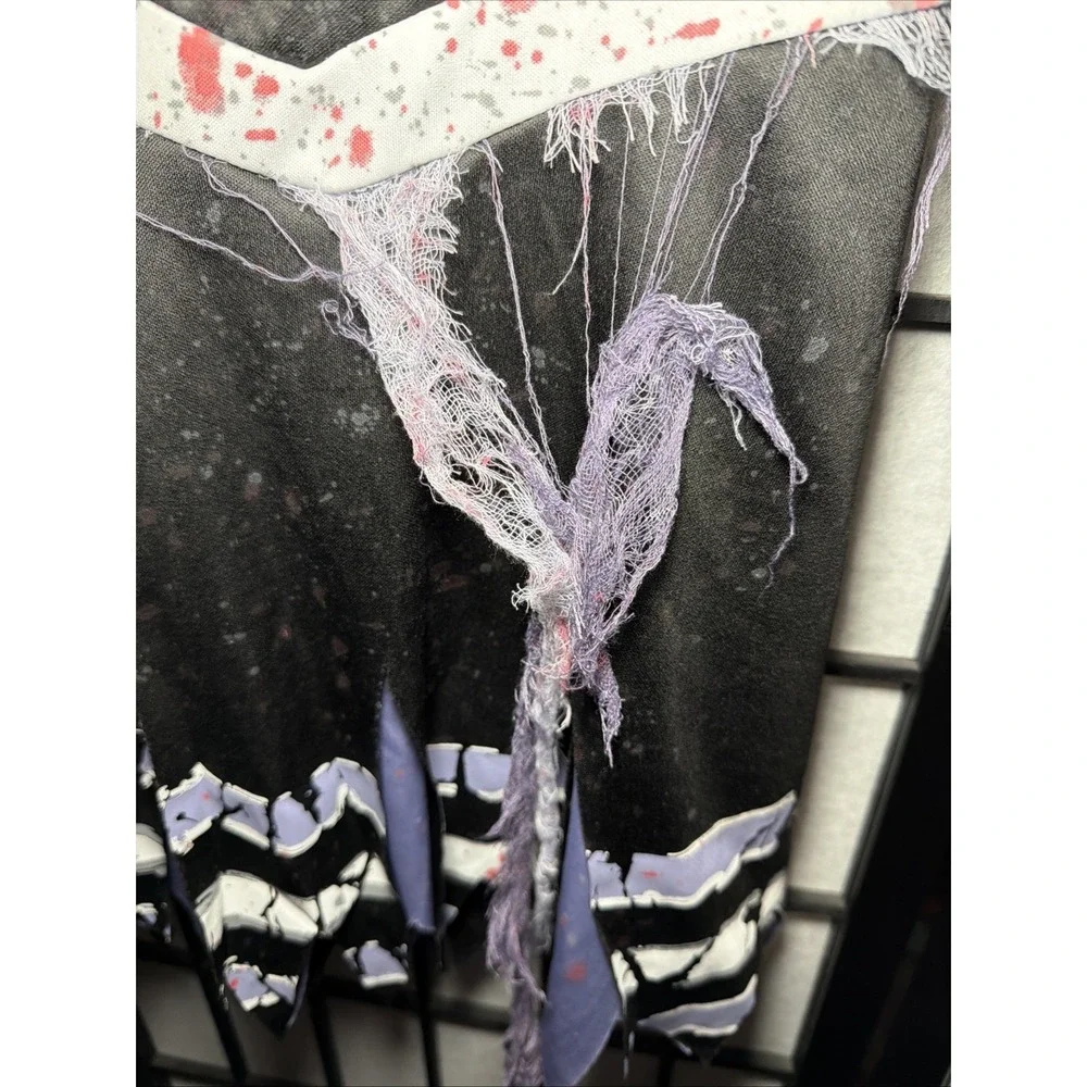 Fear Leader Zombie Cheerleader Dress Costume Size:Medium (7-8)